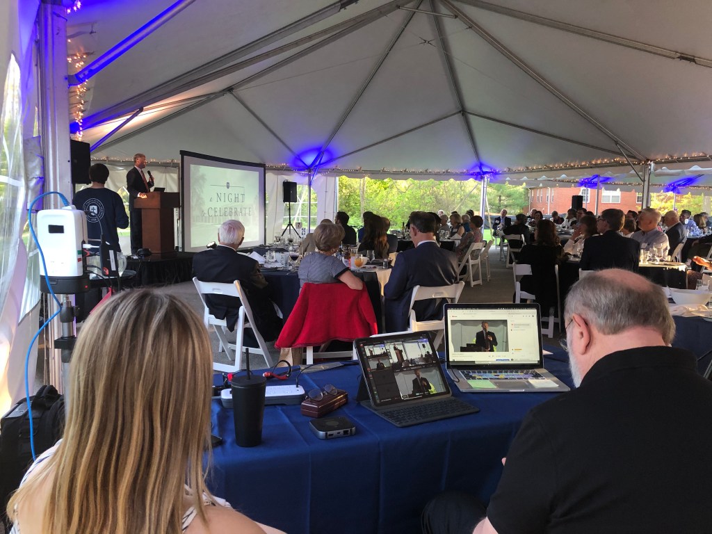 Live Webcasting and recording for large outdoors venue.